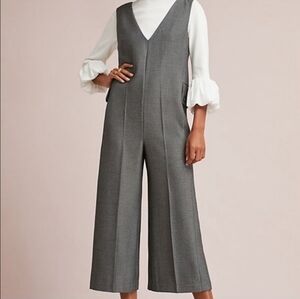 ANTHROPOLOGIE CARTONNIER Oxnard v neck Tailored Jumpsuit XS